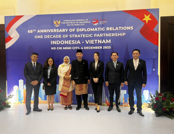 Pacific Group, CLB Hydrogen Vietnam ASEAN tham dự Lễ kỷ niệm 68 năm quan hệ ngoại giao Indonesia & Việt Nam