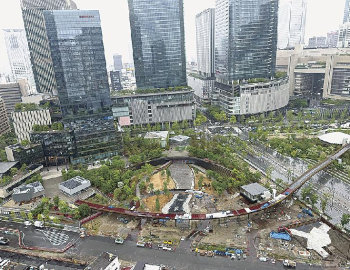 Osaka công bố công viên “tái sinh” Umekita no Mori, mở cửa giai đoạn đầu từ tháng 11