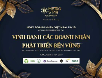 Pacific Group, CLB VAHC, Icham và đối tác tham dự Lễ vinh danh doanh nhân phát triển bền vững Metro Star Sustainability Entrepreneurs 2023
